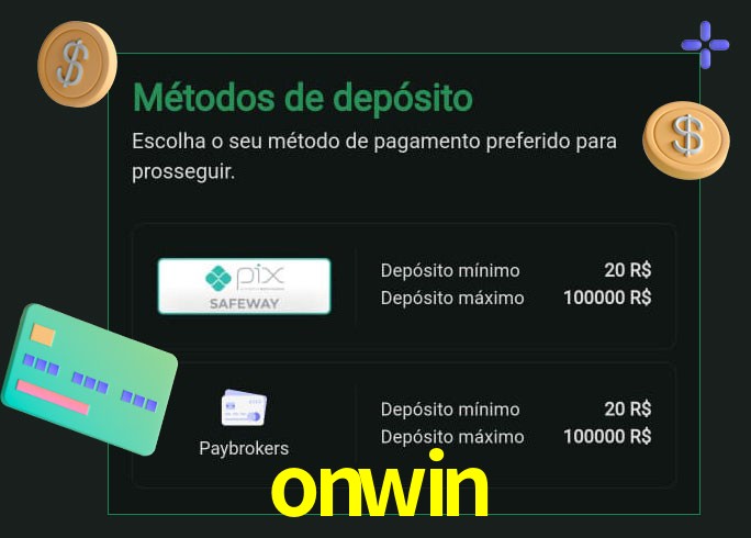 O cassino onwin oferece uma grande variedade de métodos de pagamento